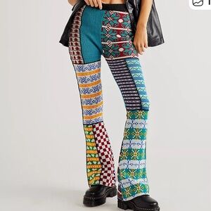 New- The Ragged Priest knit sweater flare pants